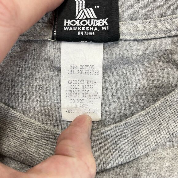 Vintage 2004 Harley Davidson T-Shirt Mens XL Gray Motorcycle Holoubek USA Made - Picture 5 of 11